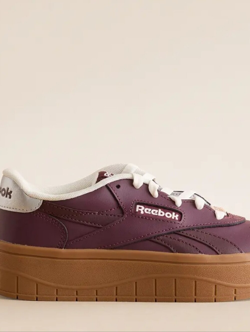 Reebok Women's Court Advance Surge Sneakers in Plum and White